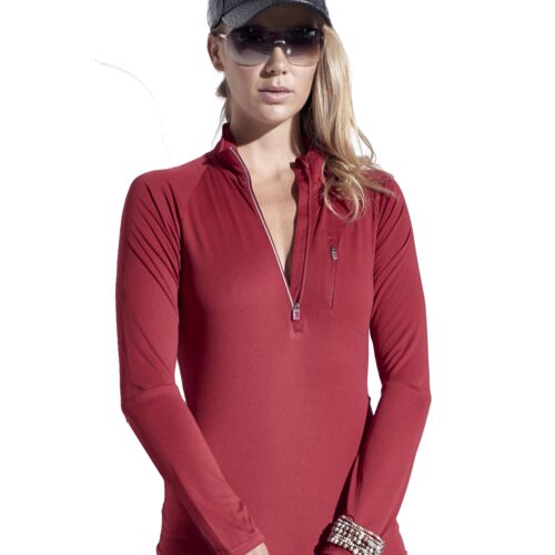 AI314 Women's Half Zip Run Away Top Thumbnail
