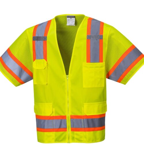 Portwest Aurora Sleeved Hi-Vis Safety Vest Thumbnail